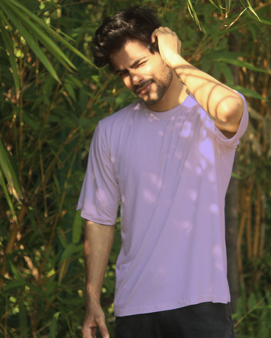 Oversize Bamboo Tee - Lavender