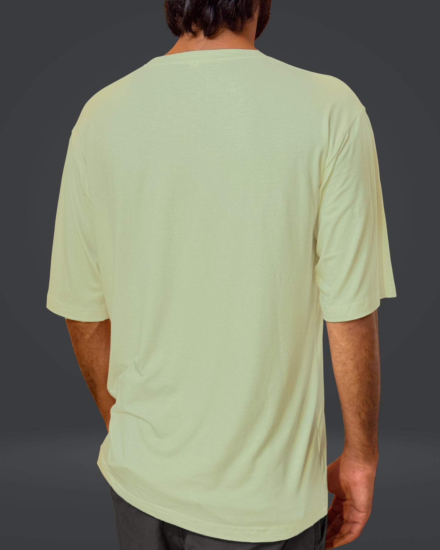 Oversize Bamboo Tee - Pale Lime Green