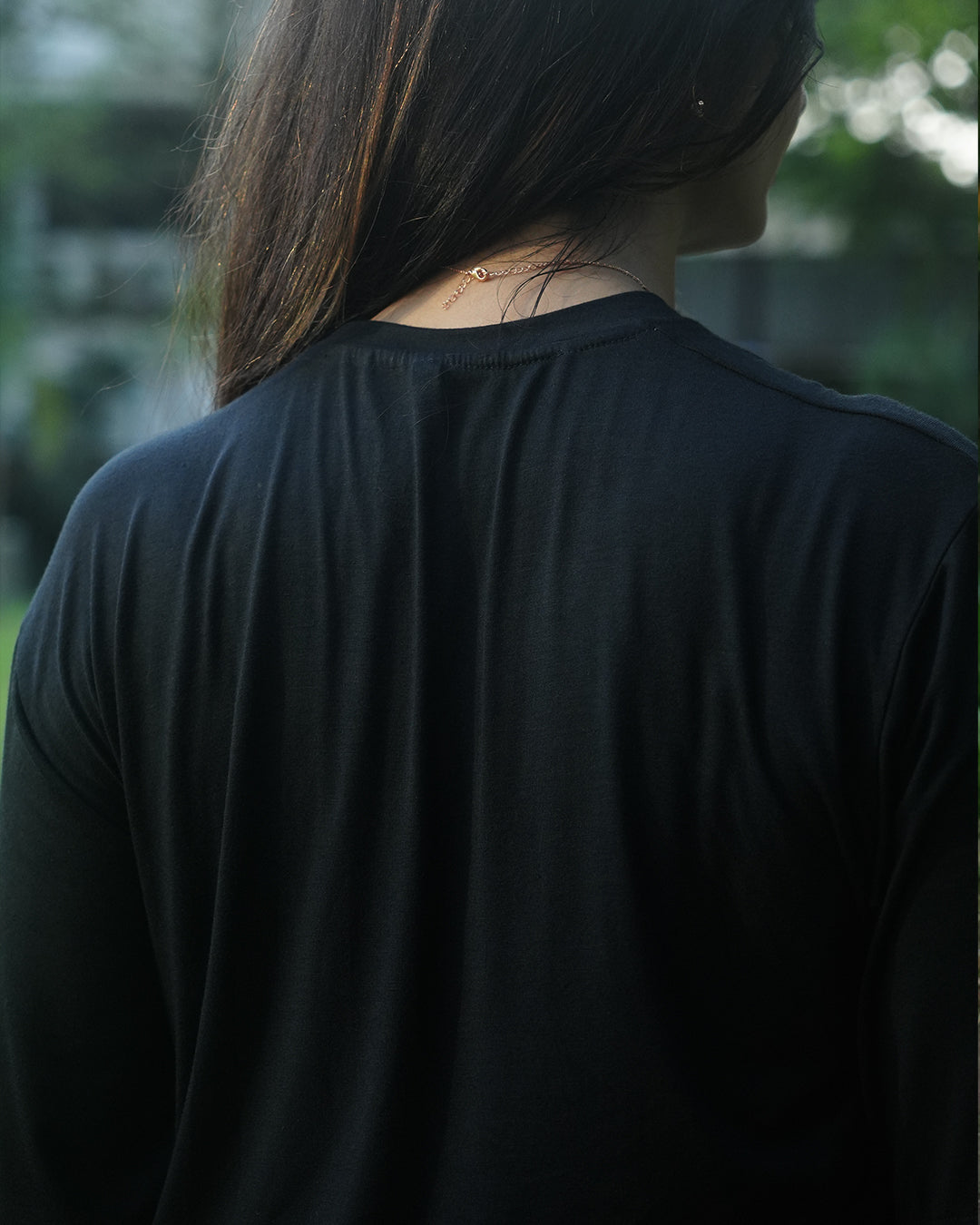 Oversize Bamboo Tee - Black