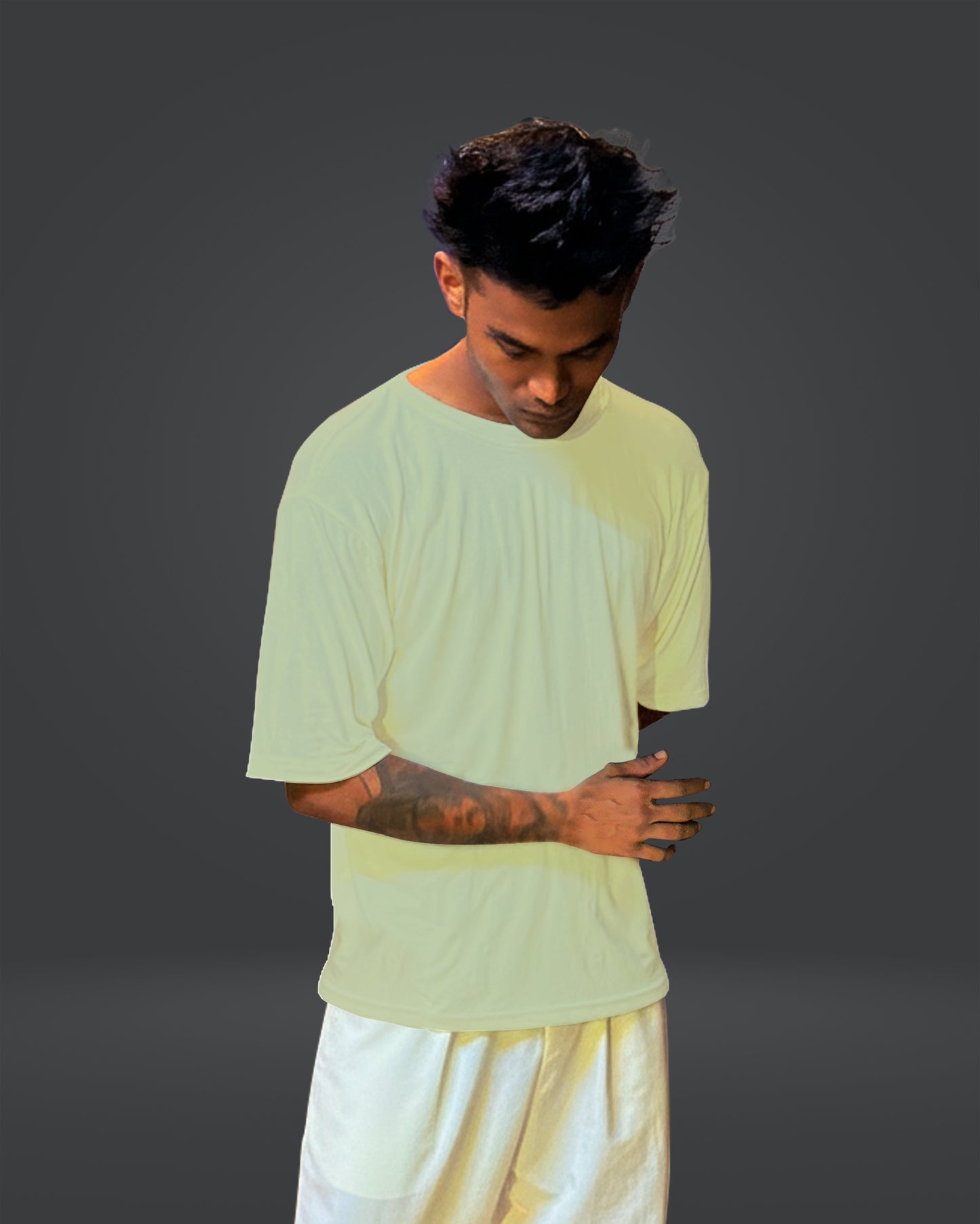 Oversize Bamboo Tee - Pale Lime Green