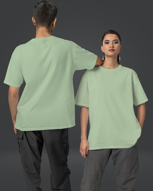 Oversize Bamboo Tee - Pale Lime Green