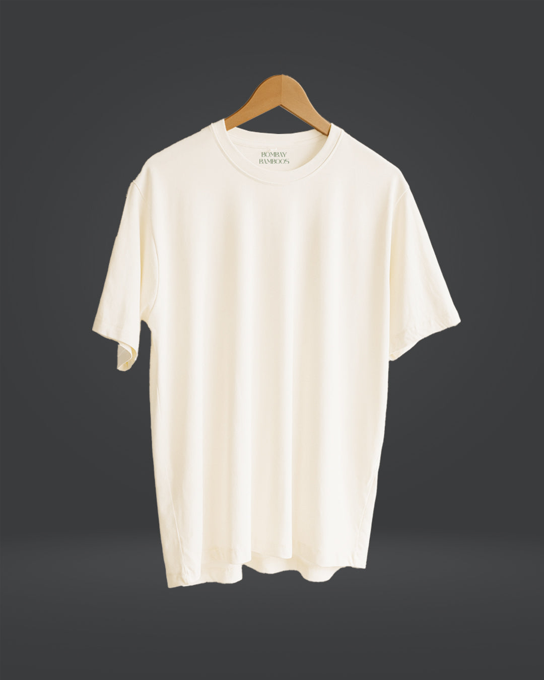 Oversized Bamboo Tee- Chalk White