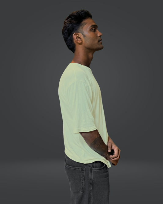 Oversize Bamboo Tee - Pale Lime Green