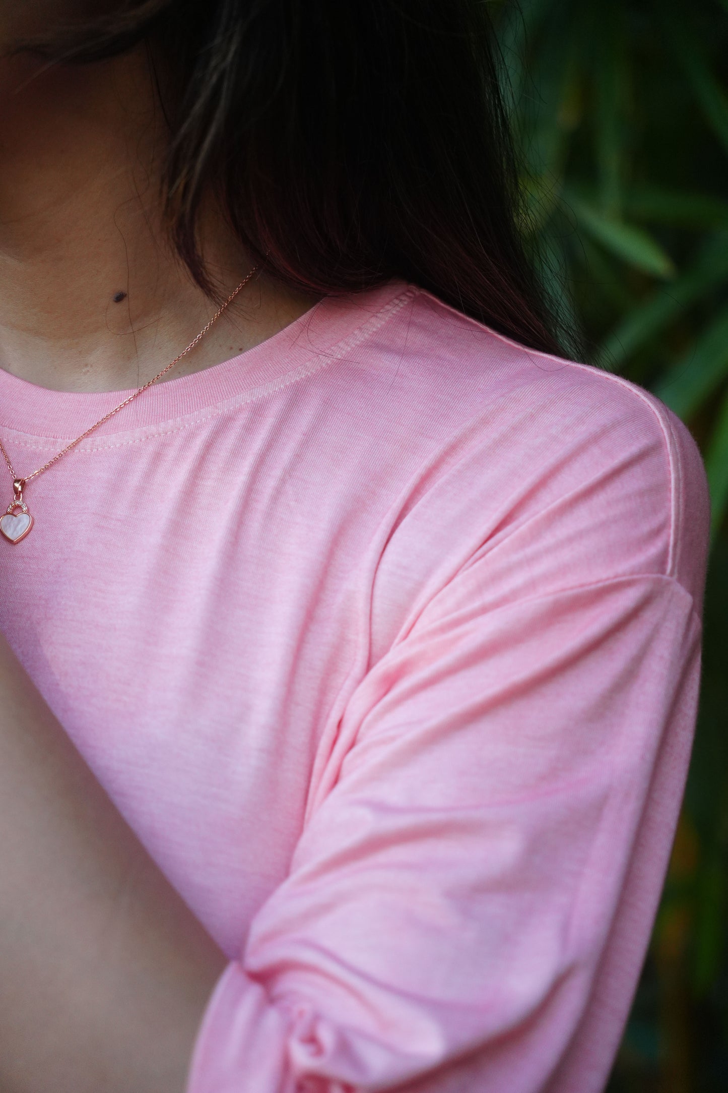 Oversize Bamboo Tee - Salmon Pink